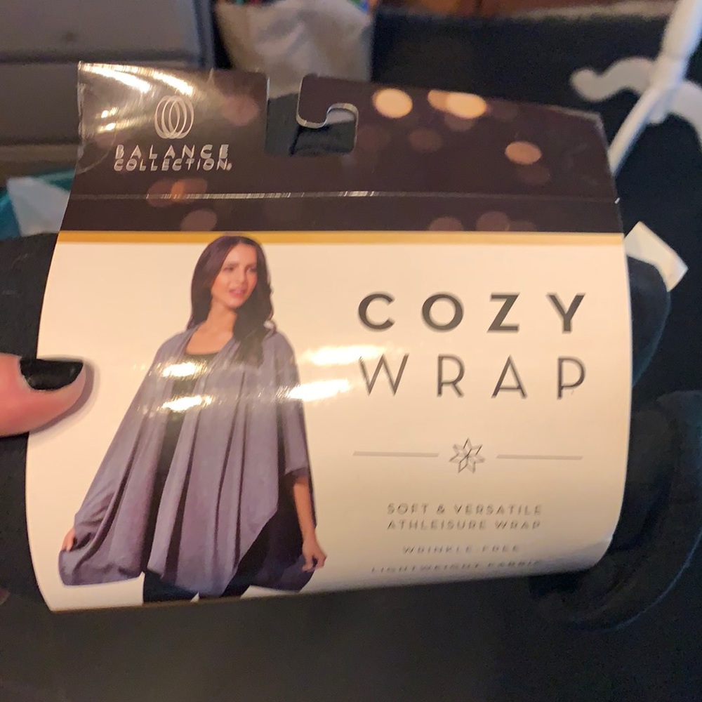 Cozy wrap black new in package